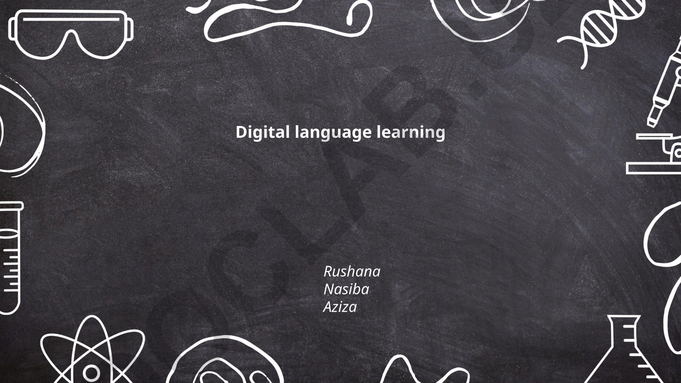Digital language learning