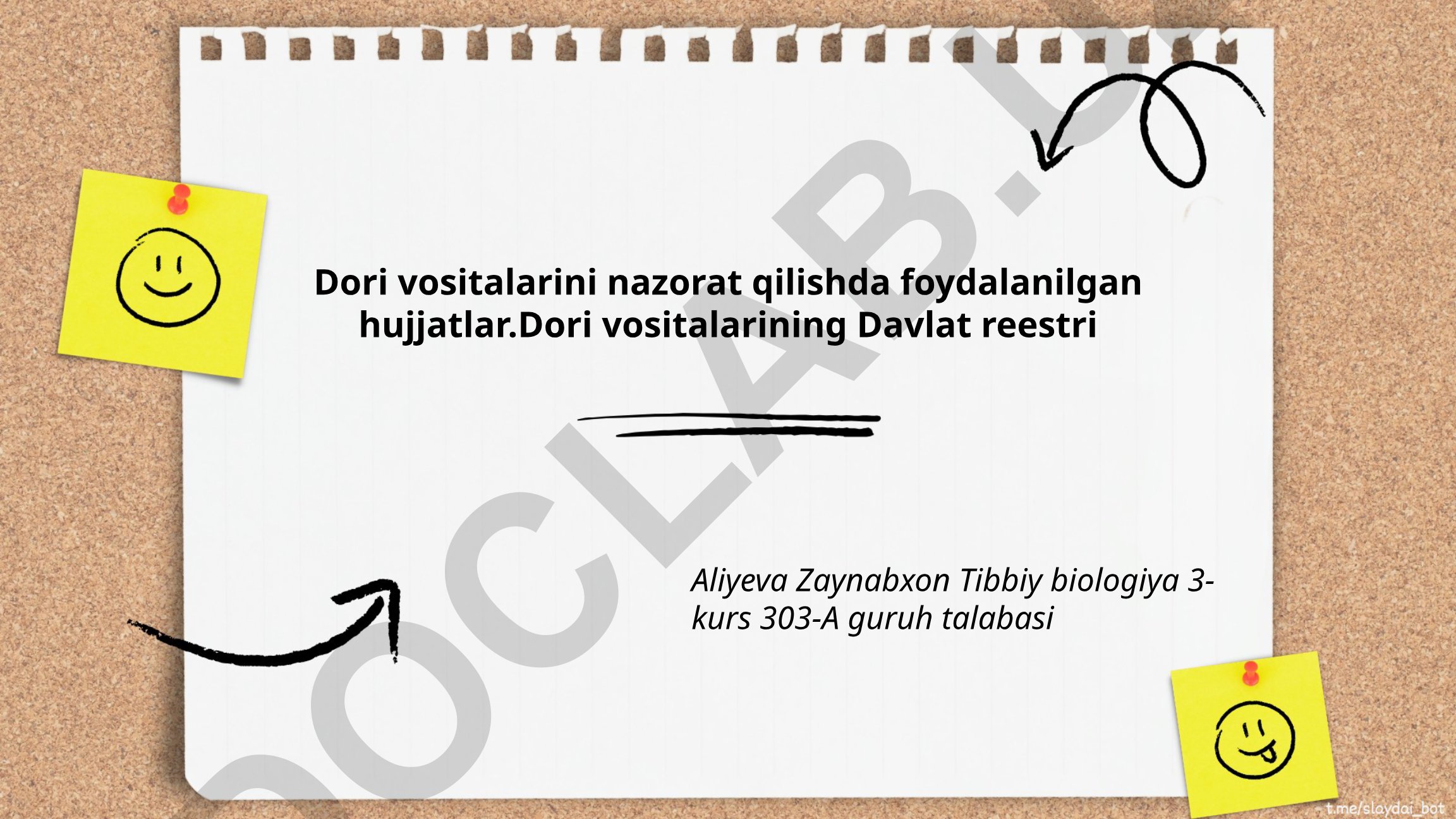 Dori vositalarining davlat reestri tushunchasi va ahamiyati