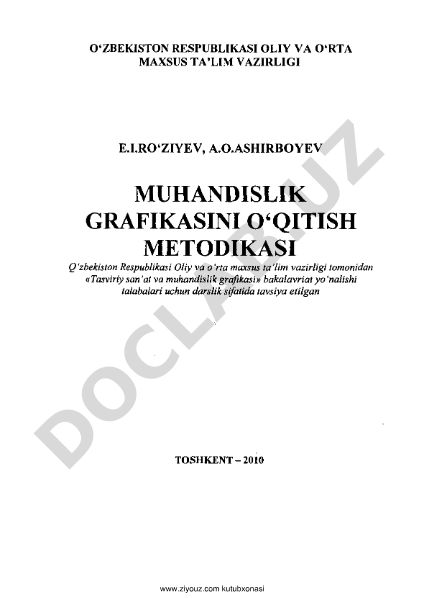 Muhandislik grafikasini o'qitish metodikasi