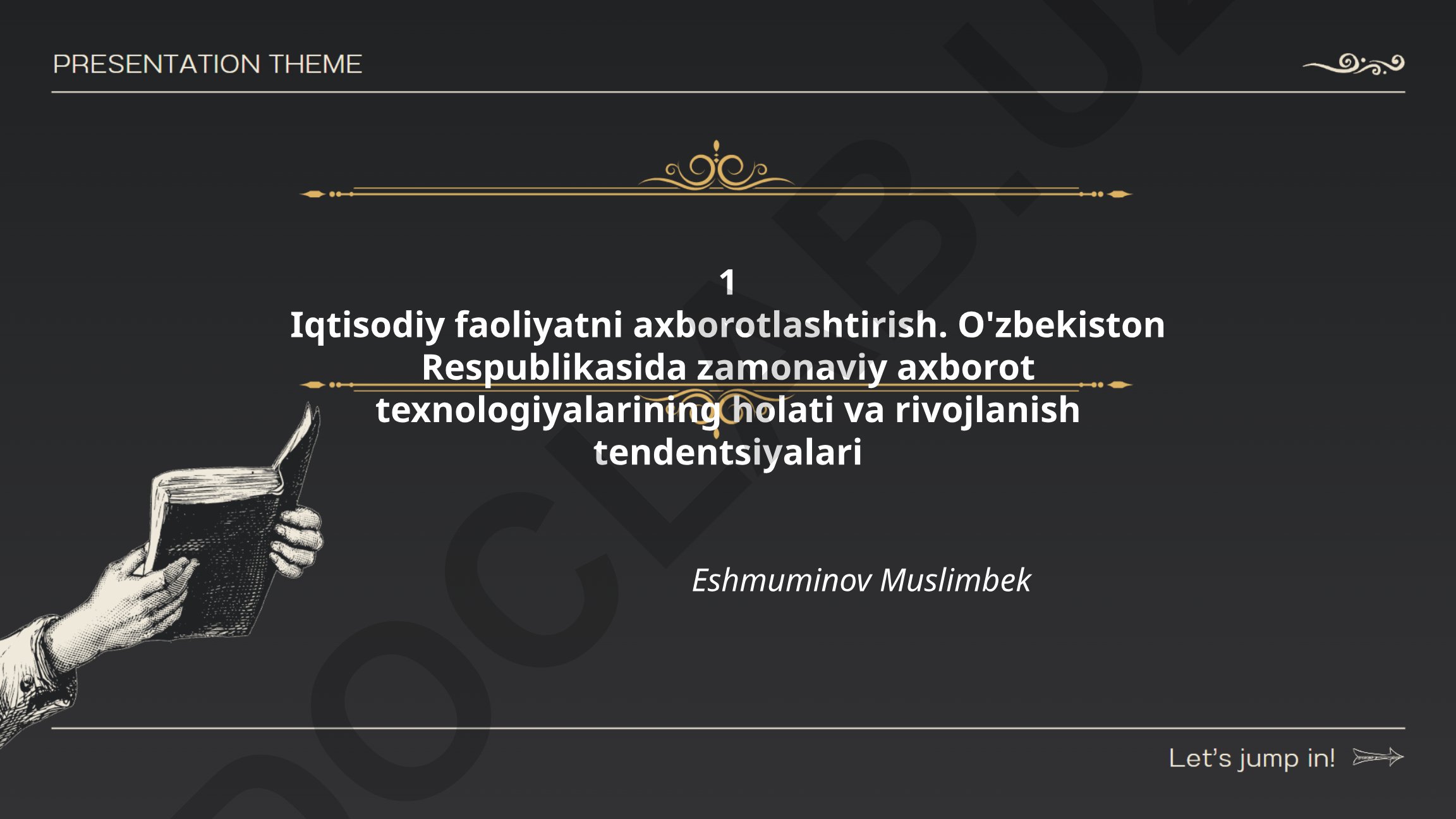 O'zbekistonda zamonaviy axborot texnologiyalari holati va rivojlanish tendentsiyalari