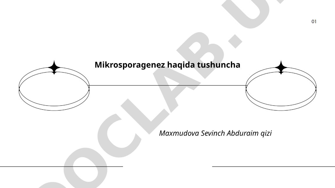Mikrosporagenez jarayoni va uning bosqichlari