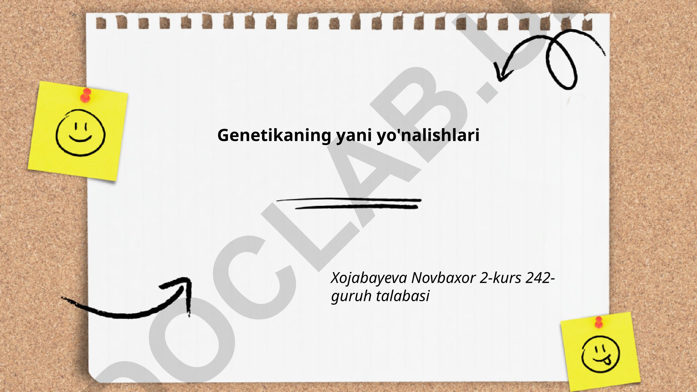 Genetikaning yangi yo'nalishlari