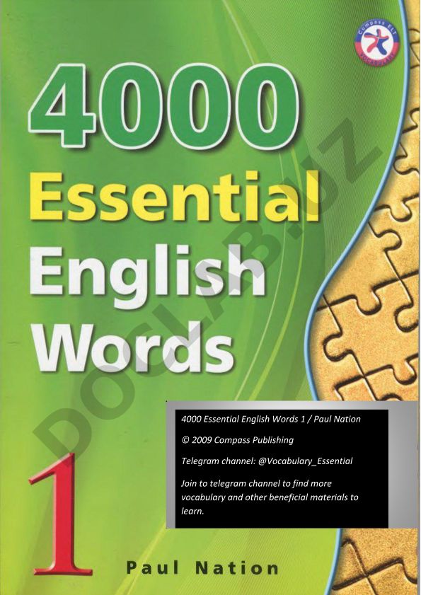 4000 Essential English Words Book 1