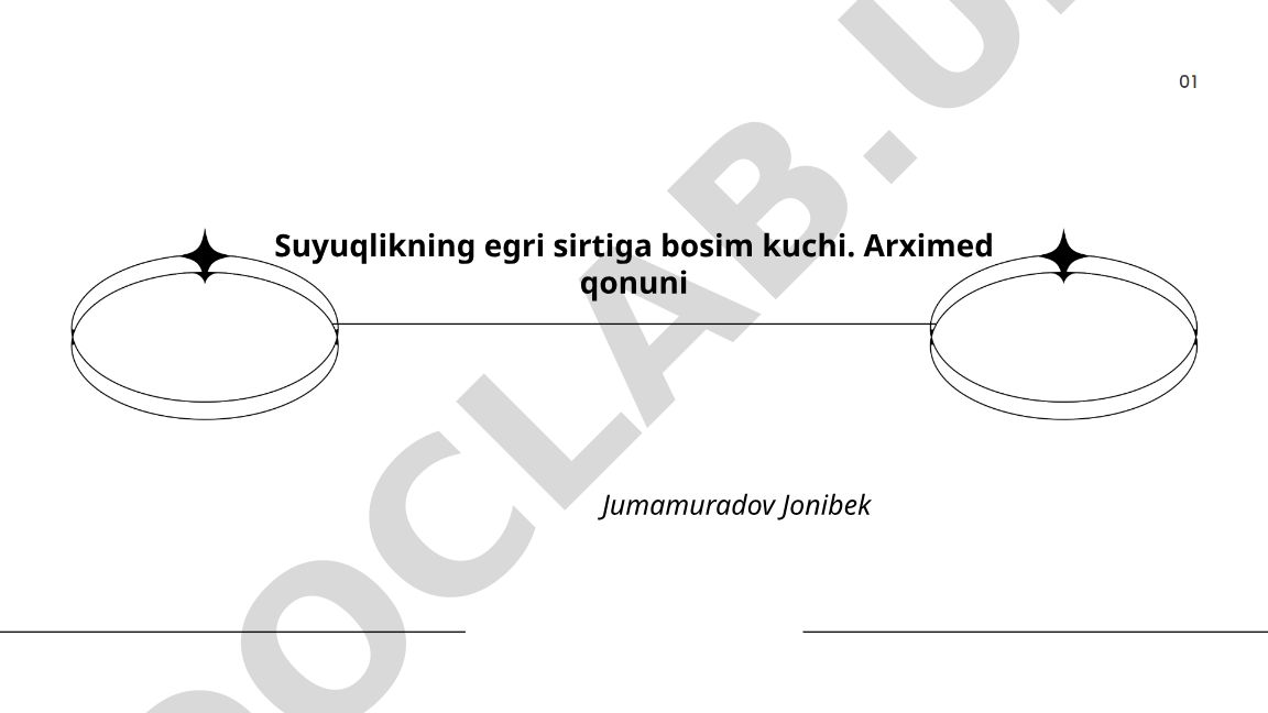 Suyuqlikning egri sirtiga bosim kuchi va Arximed qonuni