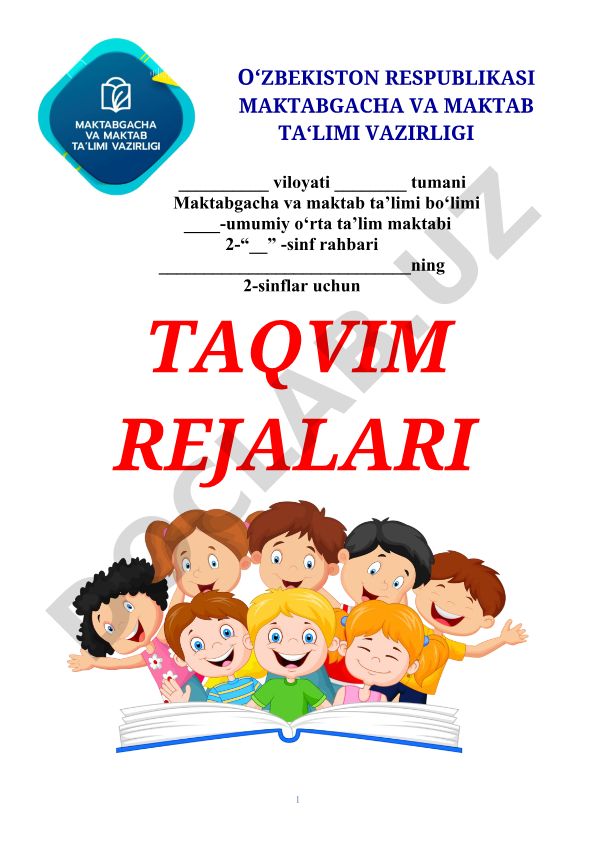 2-sinf o'qish savodxonligi fanidan yillik taqvim rejasi