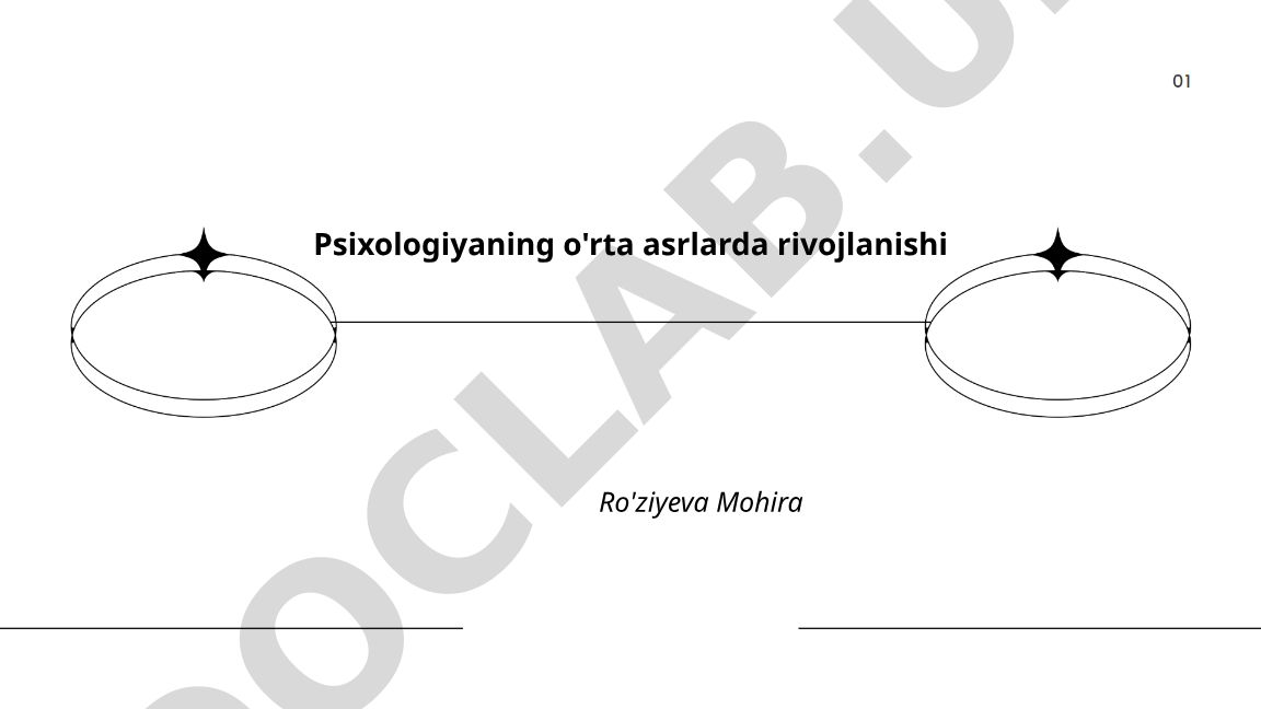 Psixologiyaning o'rta asrlarda rivojlanishi