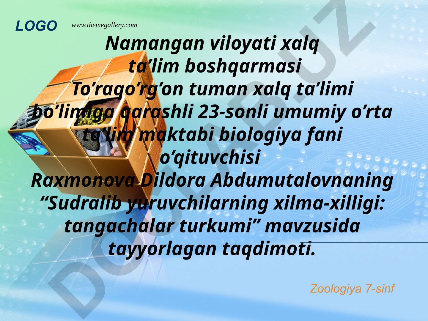 Sudralib yuruvchilarning xilma-xilligi: tangachalar turkumi