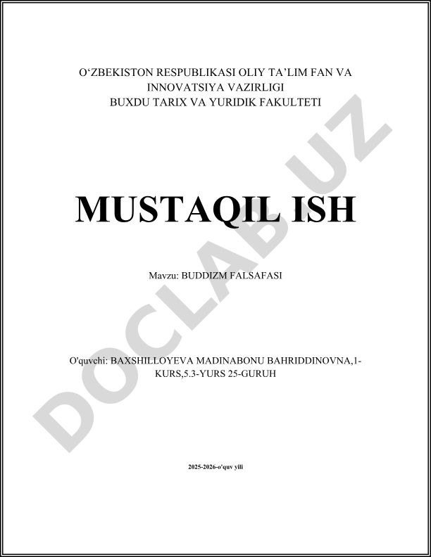 Buddizm falsafasi