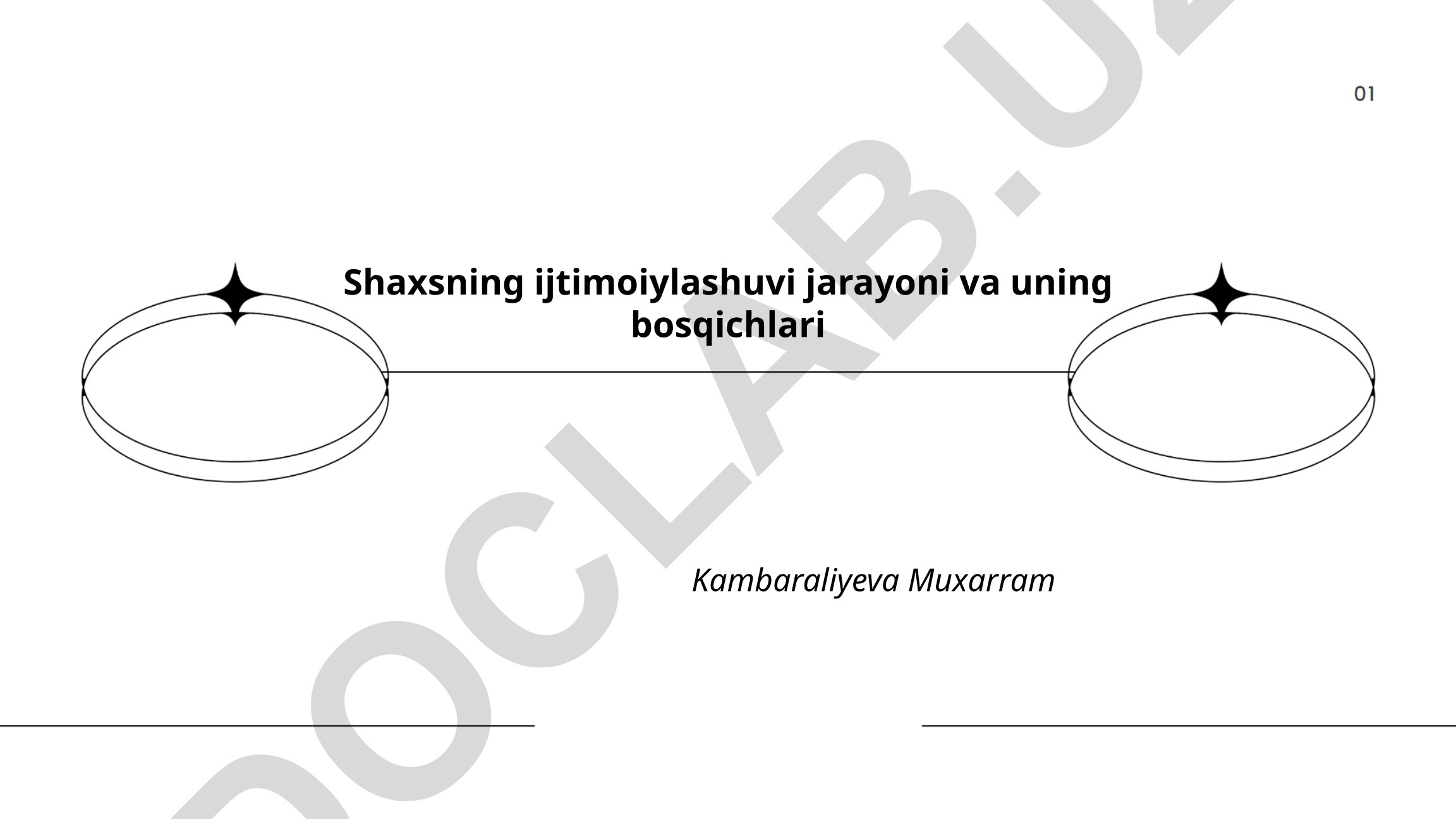 Shaxsning ijtimoiylashuvi jarayoni va uning bosqichlari