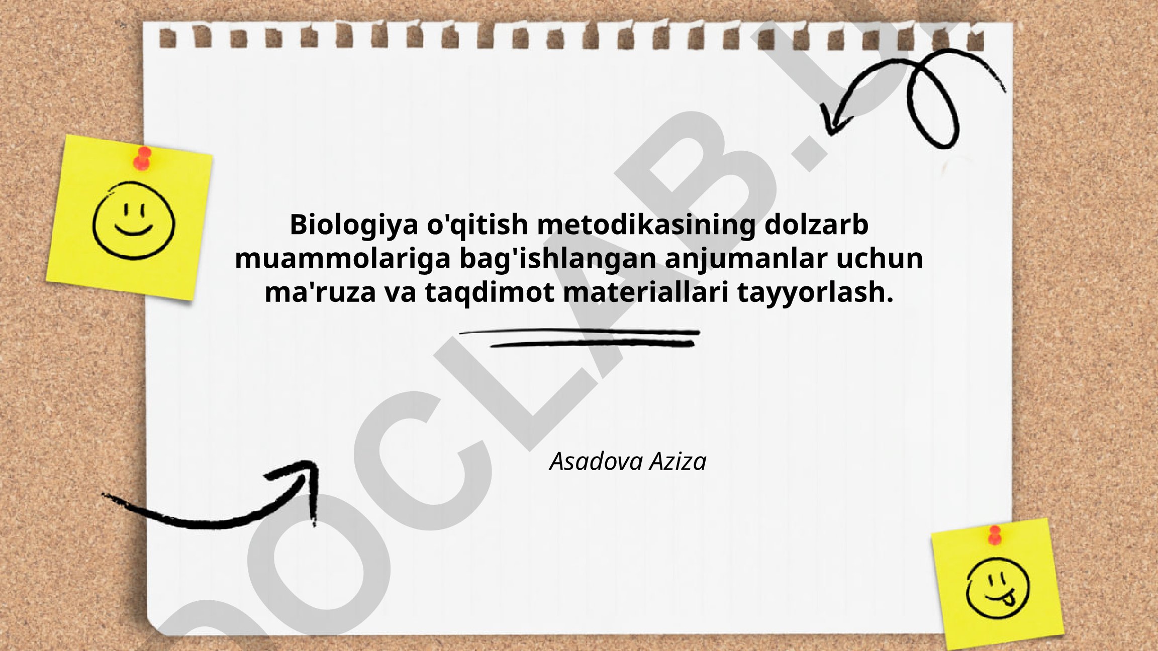 Biologiya o'qitish metodikasining dolzarb muammolari