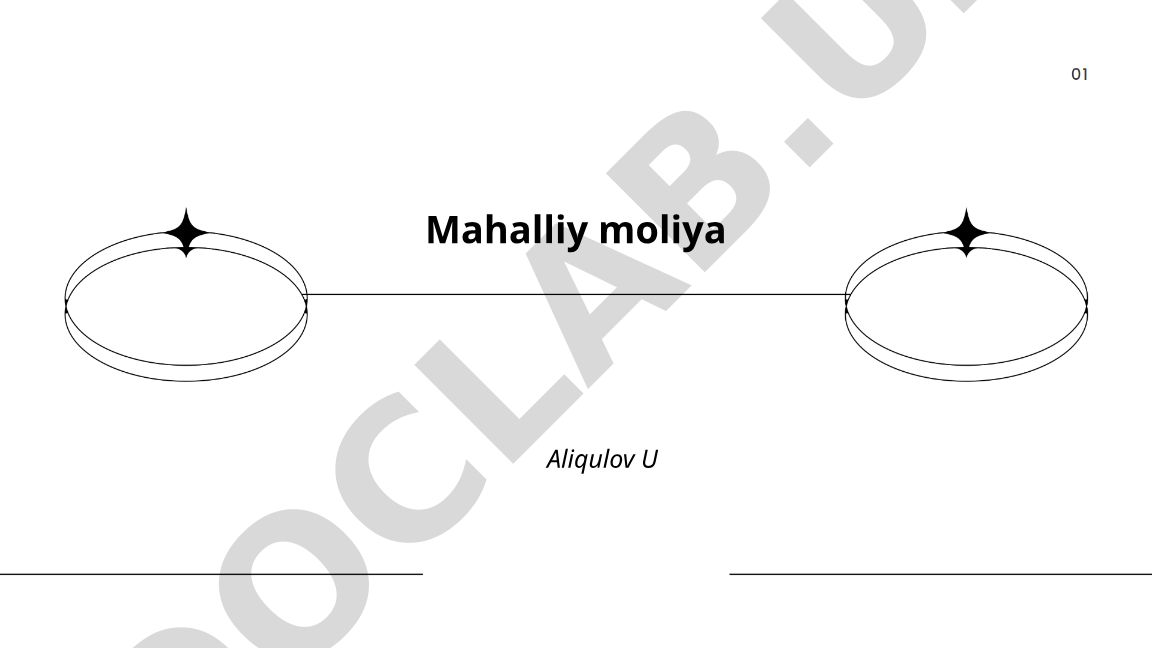 Mahalliy byudjet tuzilishi, daromadlari va xarajatlari