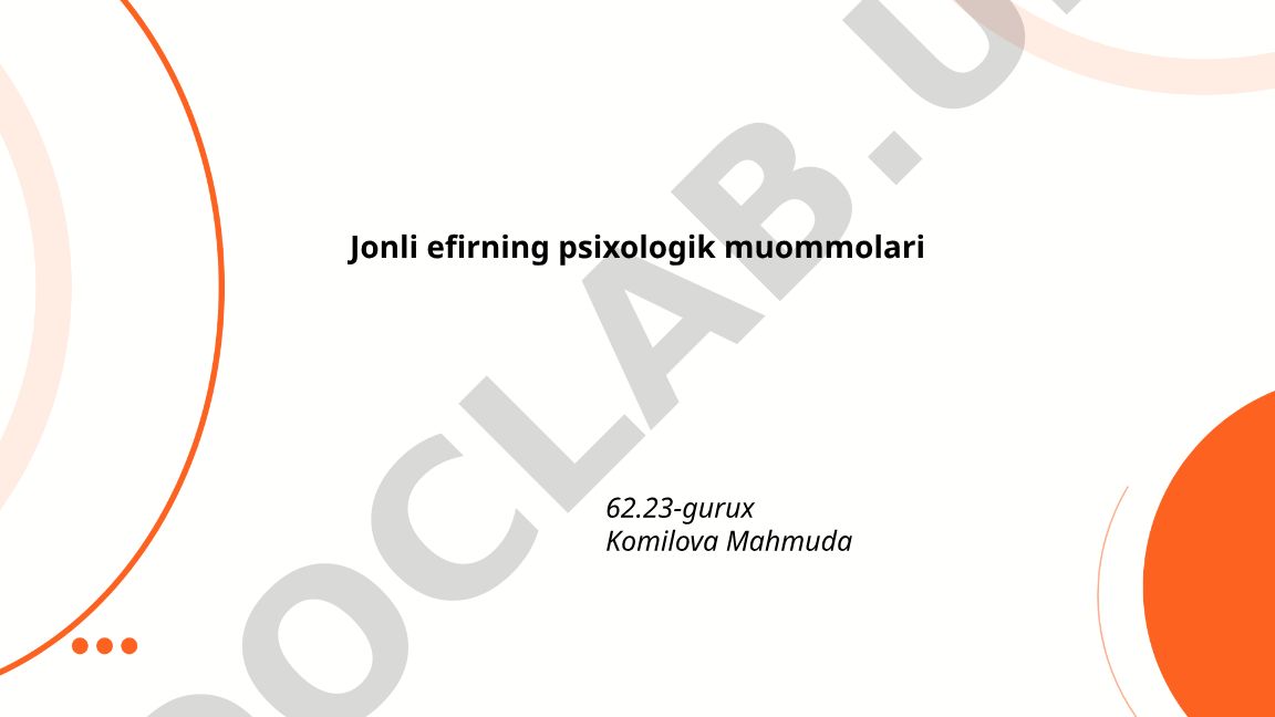 Jonli efirning psixologik muommolari