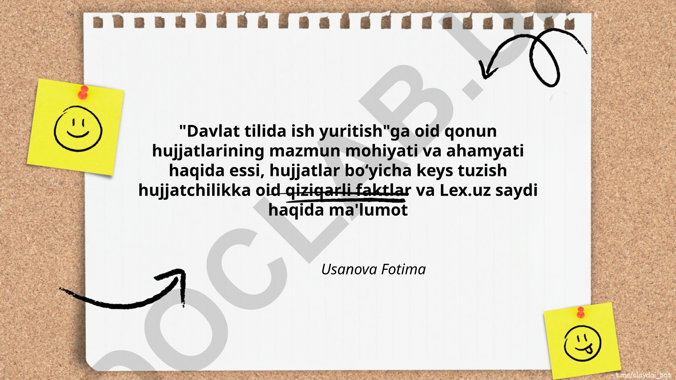 Davlat tilida ish yuritishning huquqiy asoslari va ahamiyati