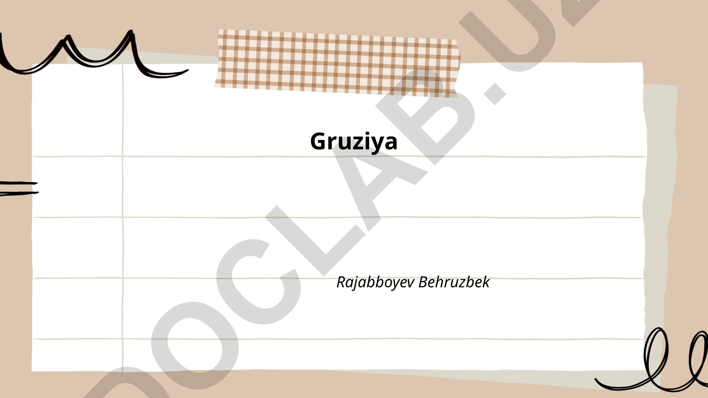Gruziya tarixi, geografiyasi va Tbilisi shahri