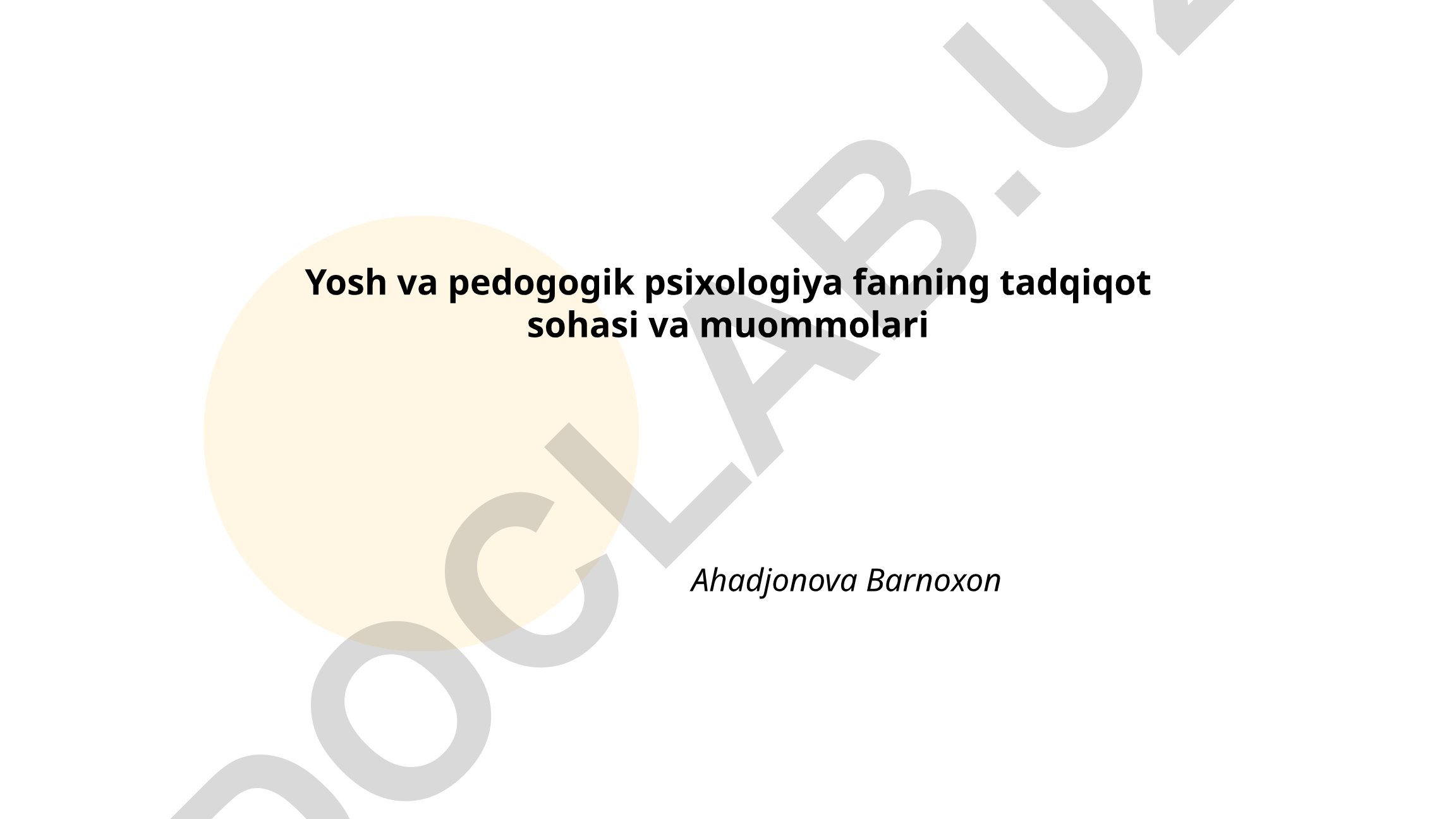 Yosh va pedagogik psixologiyada motivatsiya, stress va intellektual rivojlanish