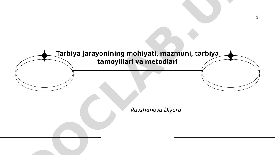Tarbiya jarayonining mohiyati, mazmuni, tamoyillari va metodlari