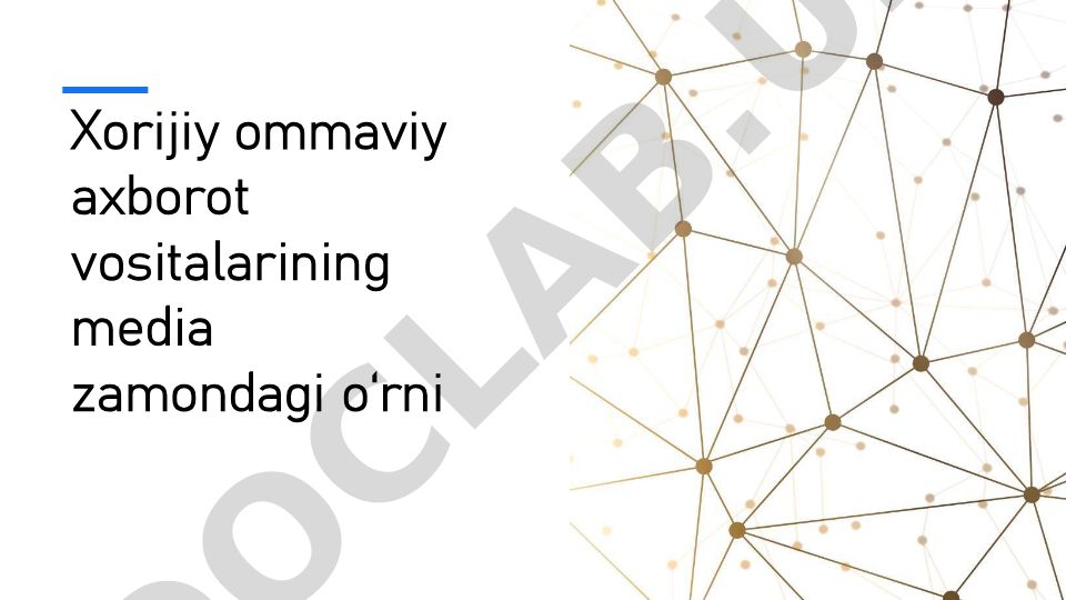 Xorijiy ommaviy axborot vositalarining media zamondagi oʻrni