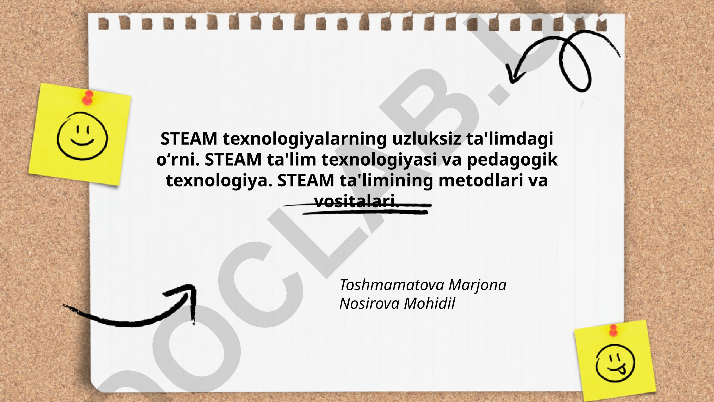 STEAM texnologiyalarning uzluksiz ta'limdagi roli va ahamiyati