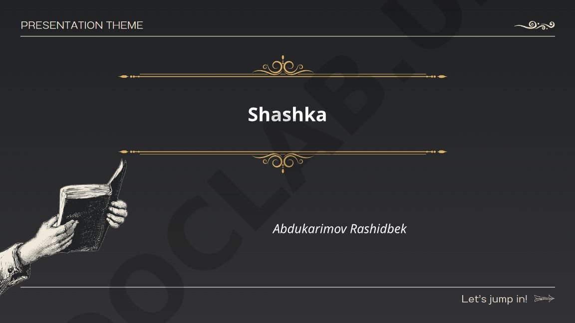Shashka tarixi, konstruktsiyasi va turlari