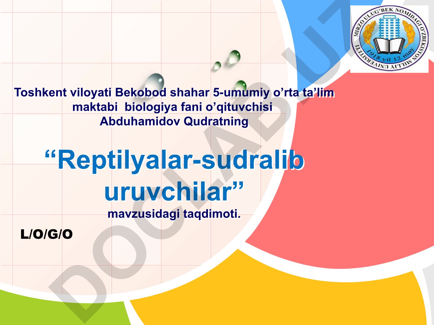 Reptilyalar-sudralib uruvchilar