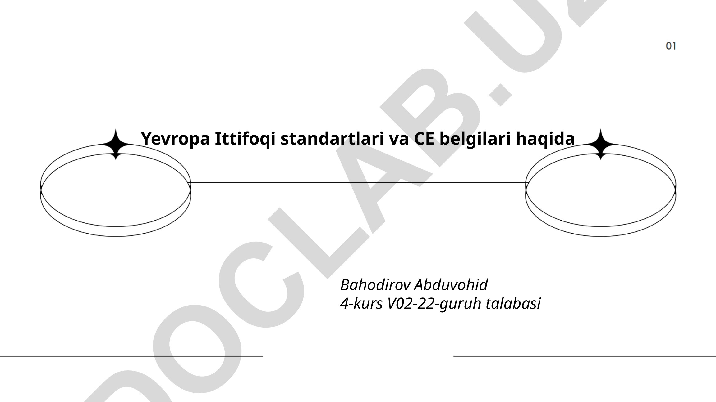 Yevropa Ittifoqi standartlari va CE belgilari