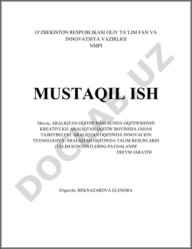 Masofaviy ta'limda o'qituvchining ijodkorligini rivojlantirish strategiyalari va innovatsion texnologiyalar