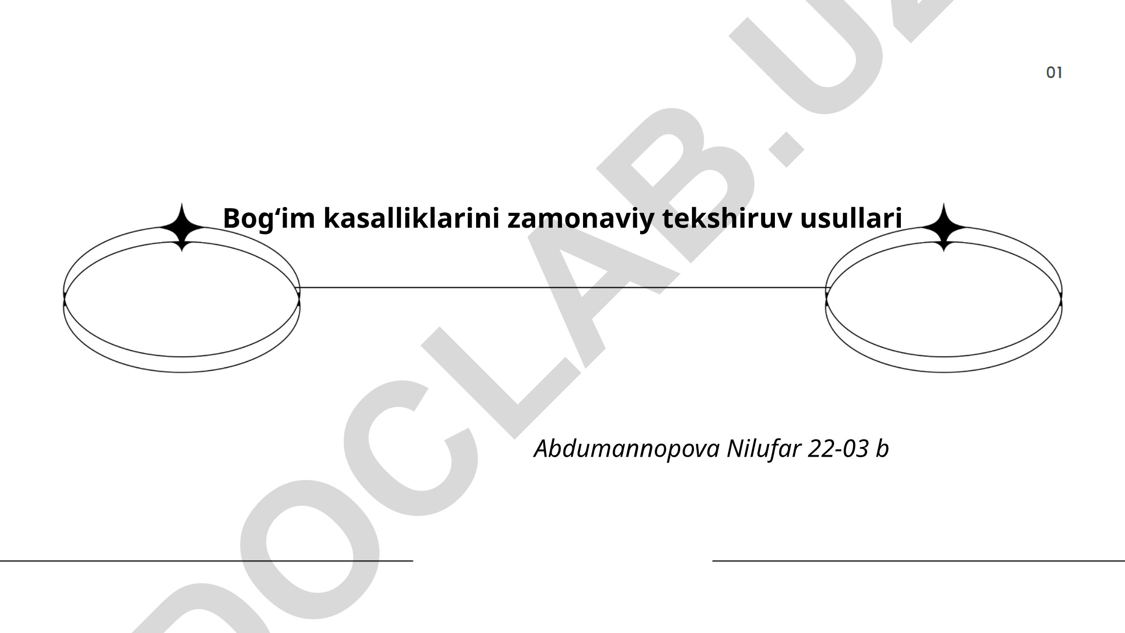 Bog'im kasalliklarini zamonaviy tekshiruv usullari