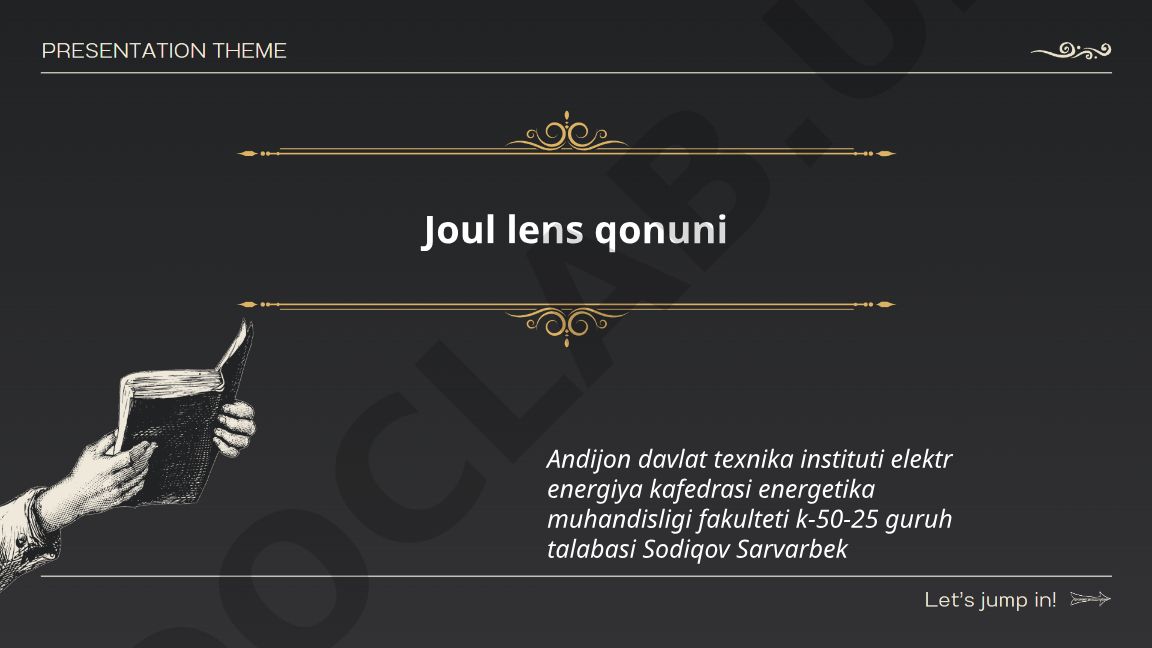 Joul-Lenz qonuni: ta'rif, formulalar va qo'llanilishi