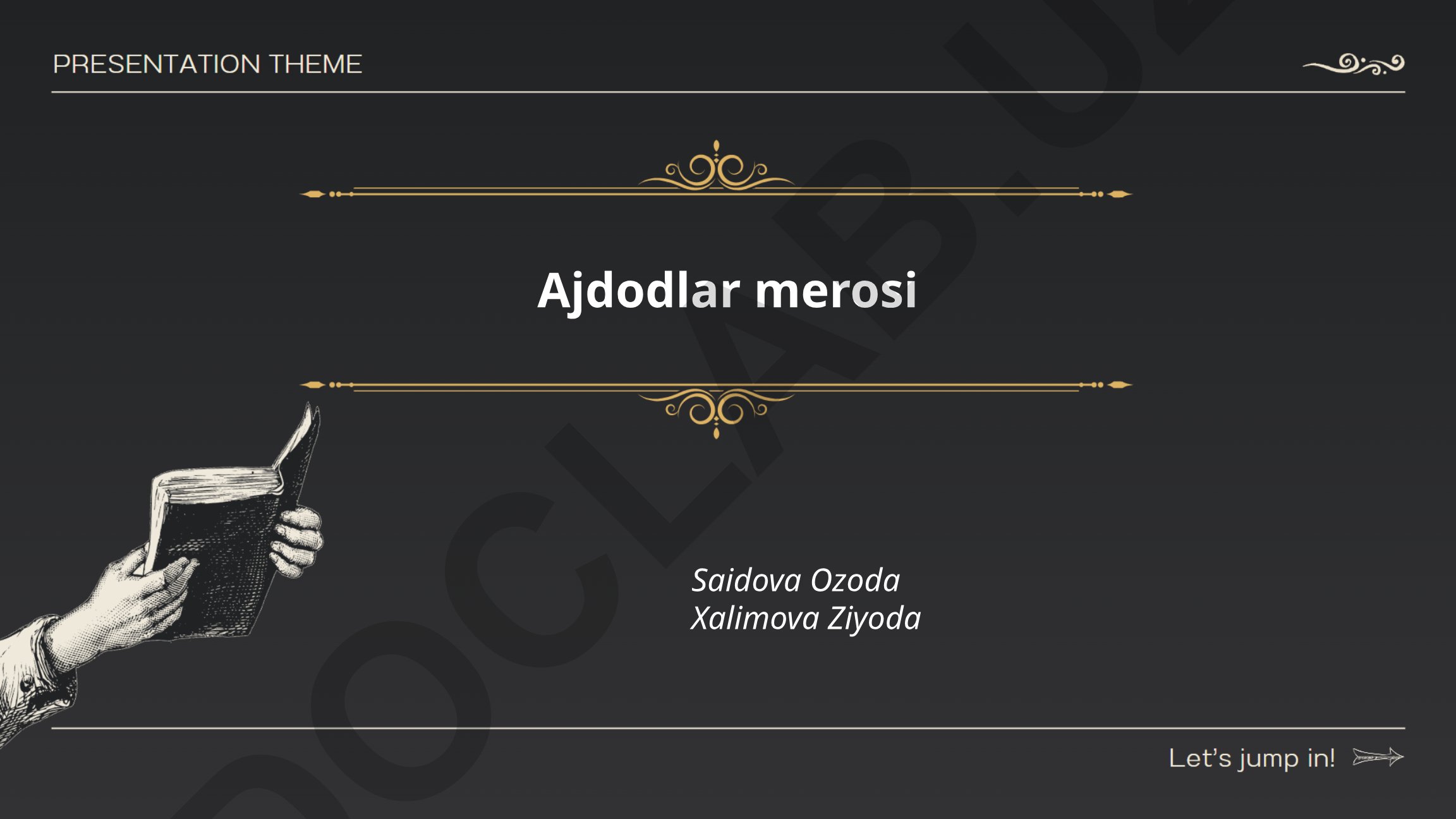 Ajdodlar merosi: arxeologik yodgorliklar va me'moriy meros