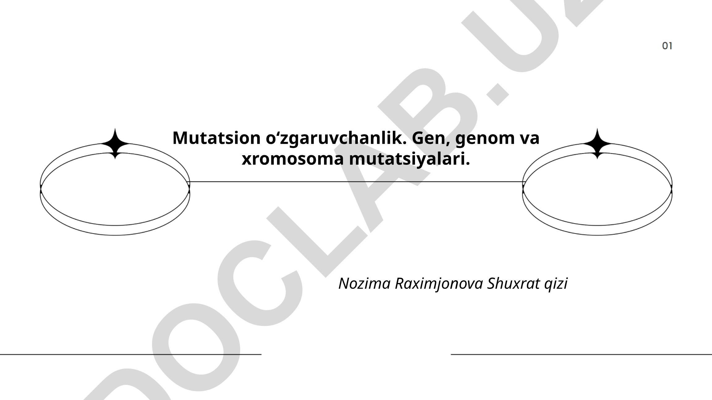 Gen, genom va xromosoma mutatsiyalari