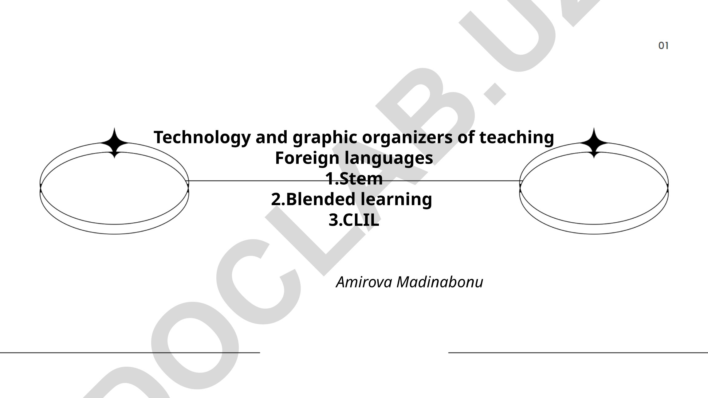 Technology and graphic organizers of teaching Foreign languages