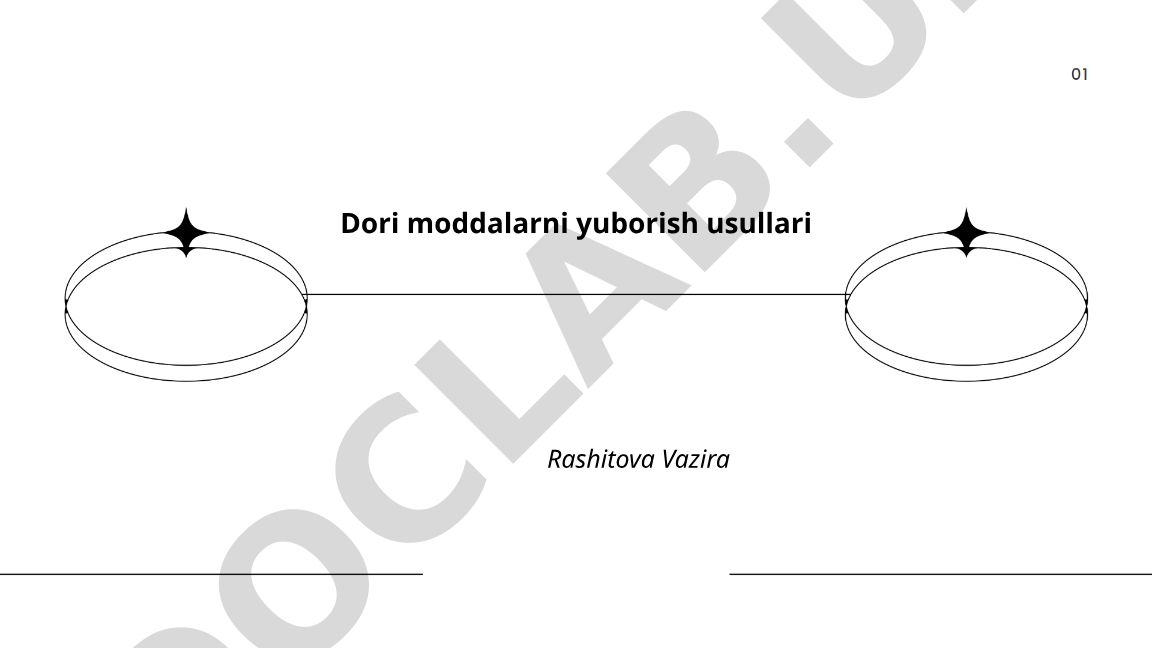 Dori moddalarni yuborish usullari