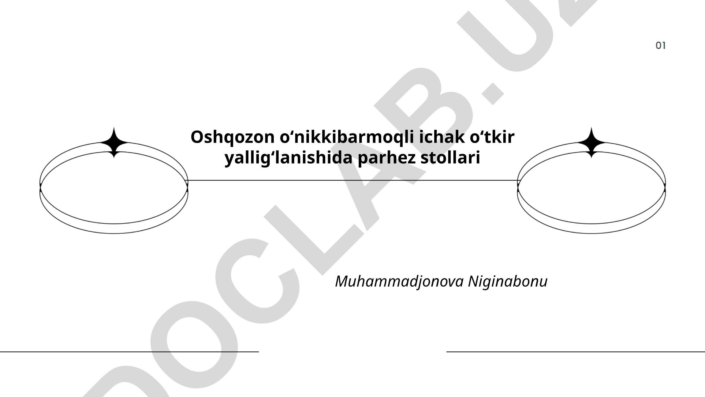 Oshqozon oʻnikkibarmoqli ichak oʻtkir yalligʻlanishida parhez stollari