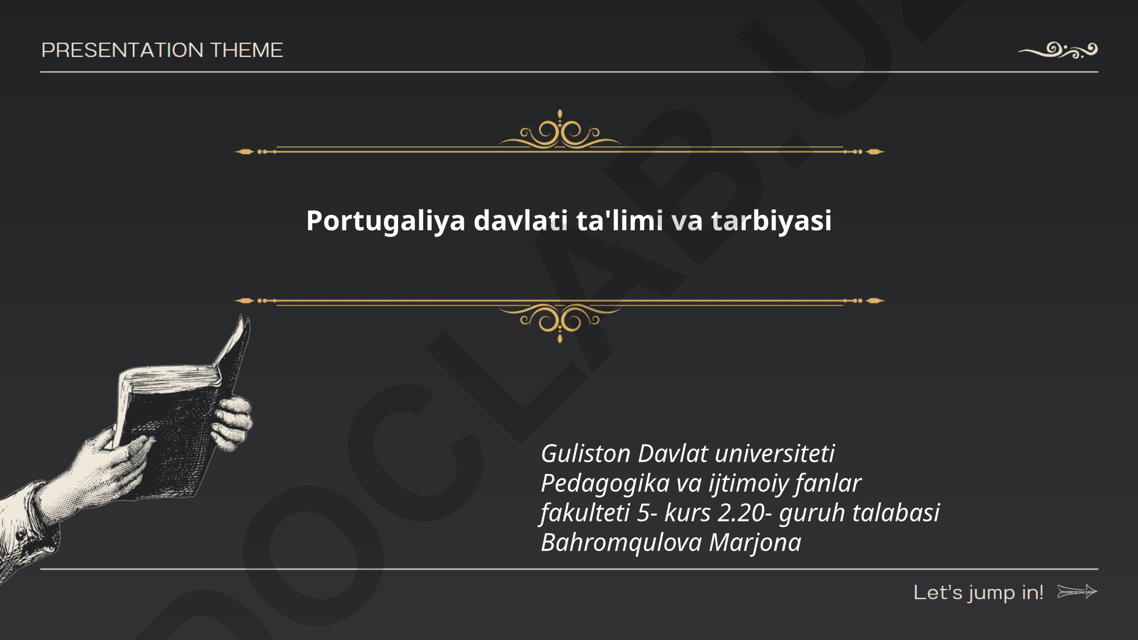 Portugaliya ta'lim tizimi va bosqichlari