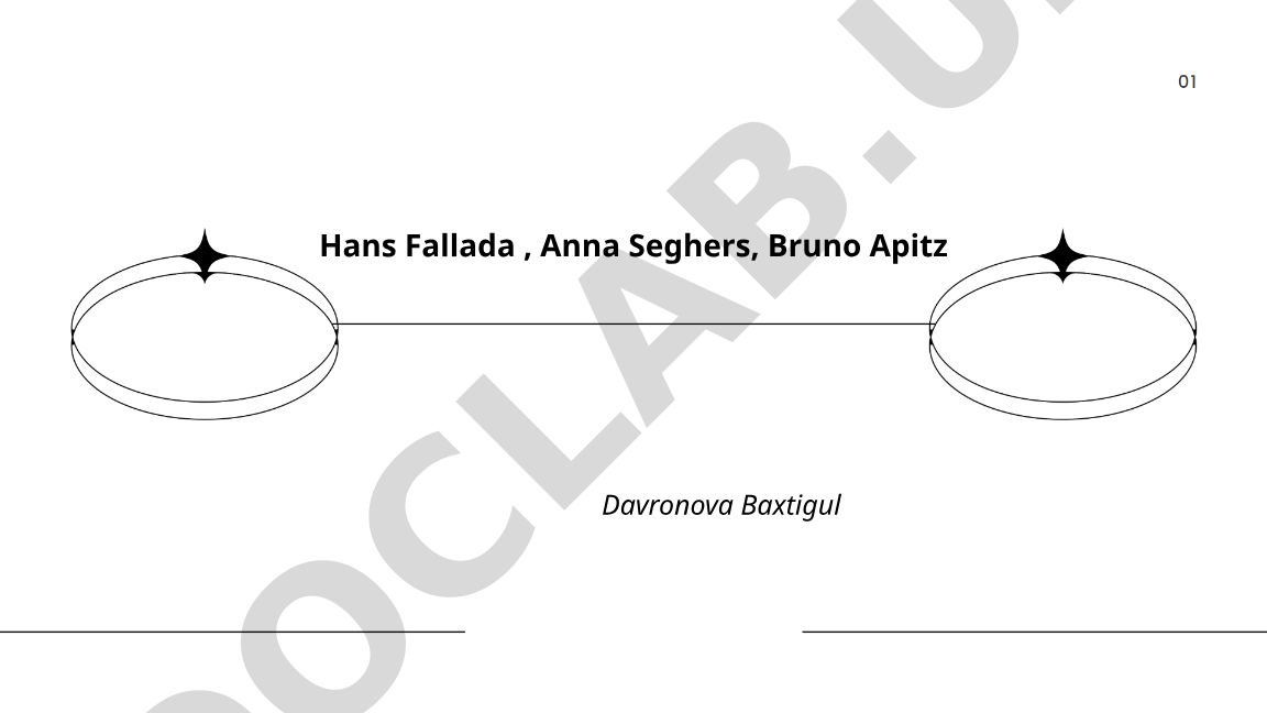 Hans Fallada, Anna Seghers va Bruno Apitz biografiyalari