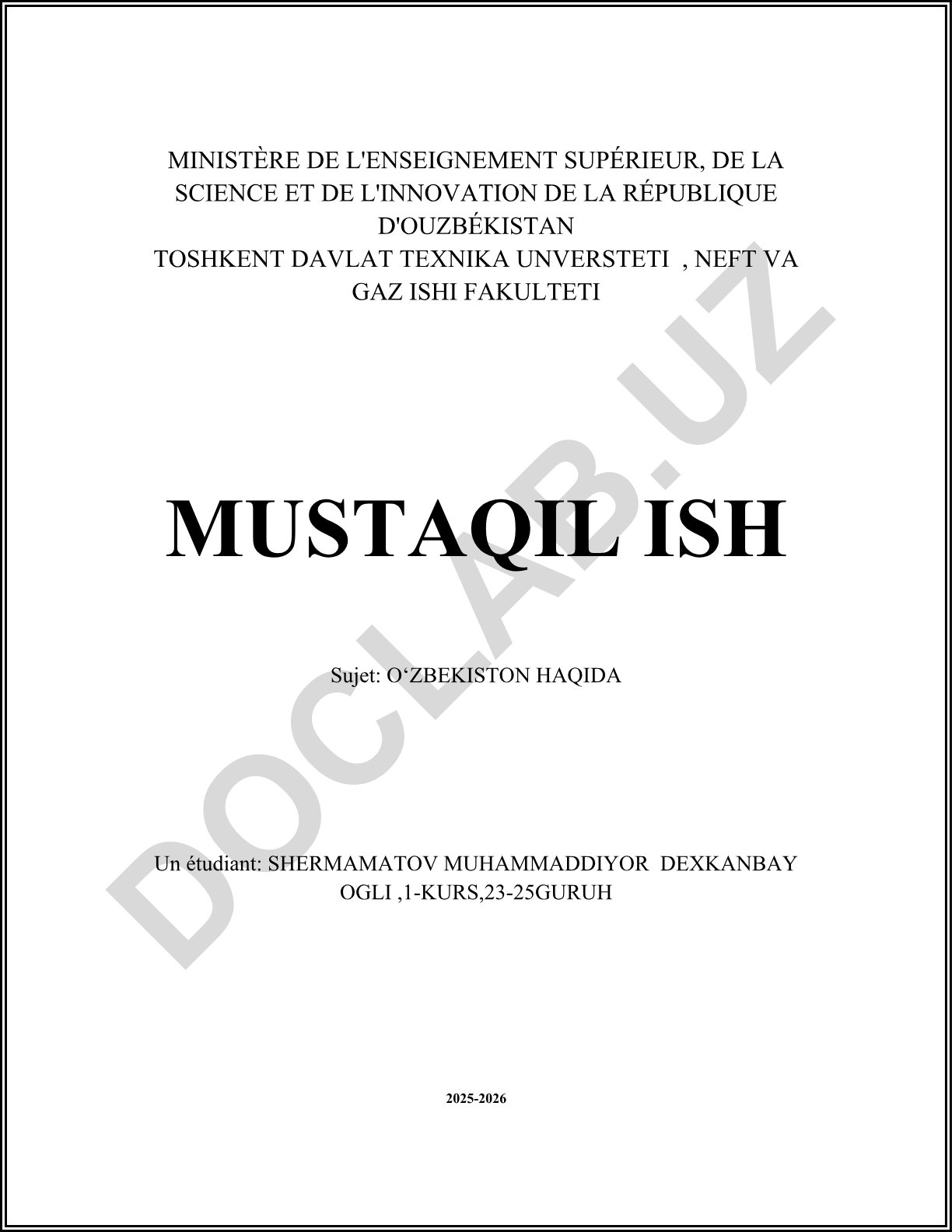 O‘zbekiston haqida