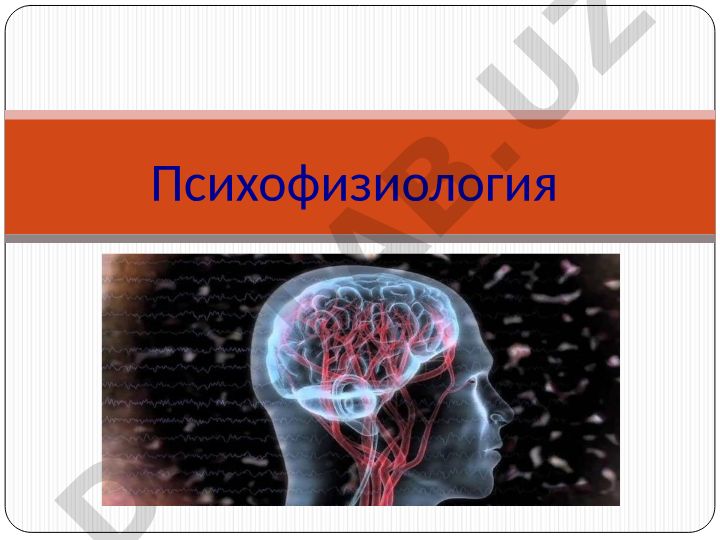 Psixofiziologiya predmeti va vazifalari