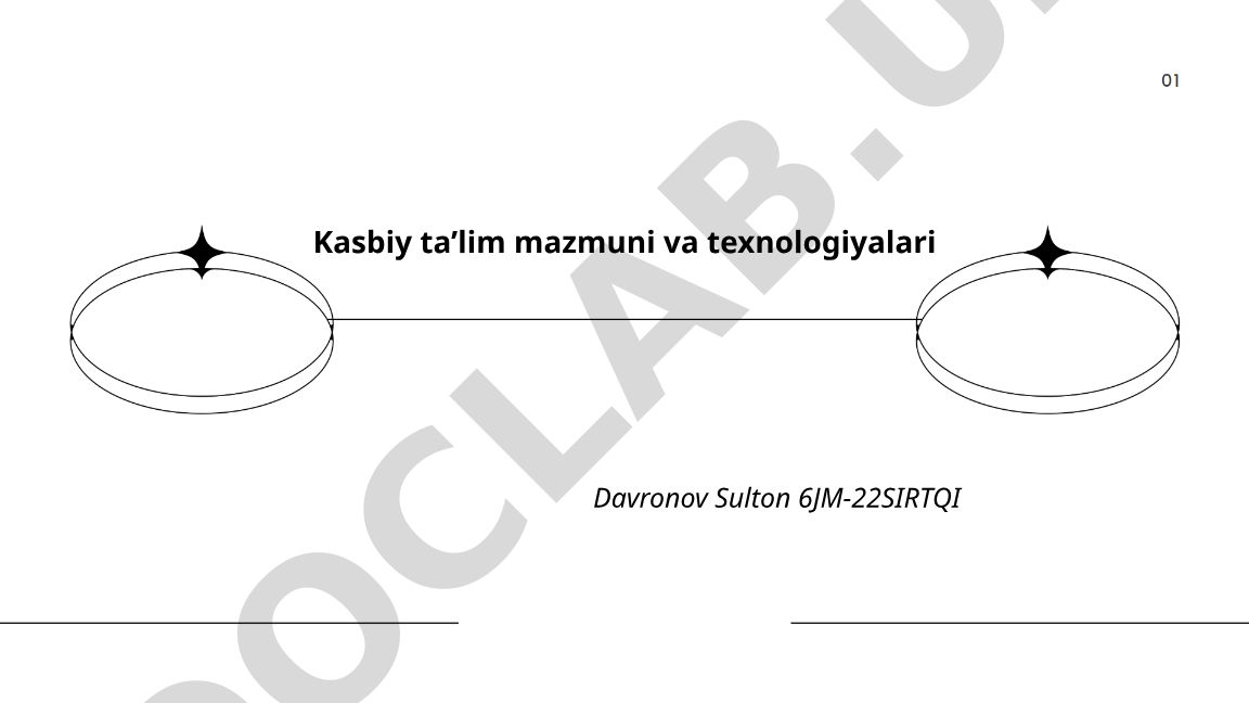 Kasbiy ta’lim mazmuni va texnologiyalari