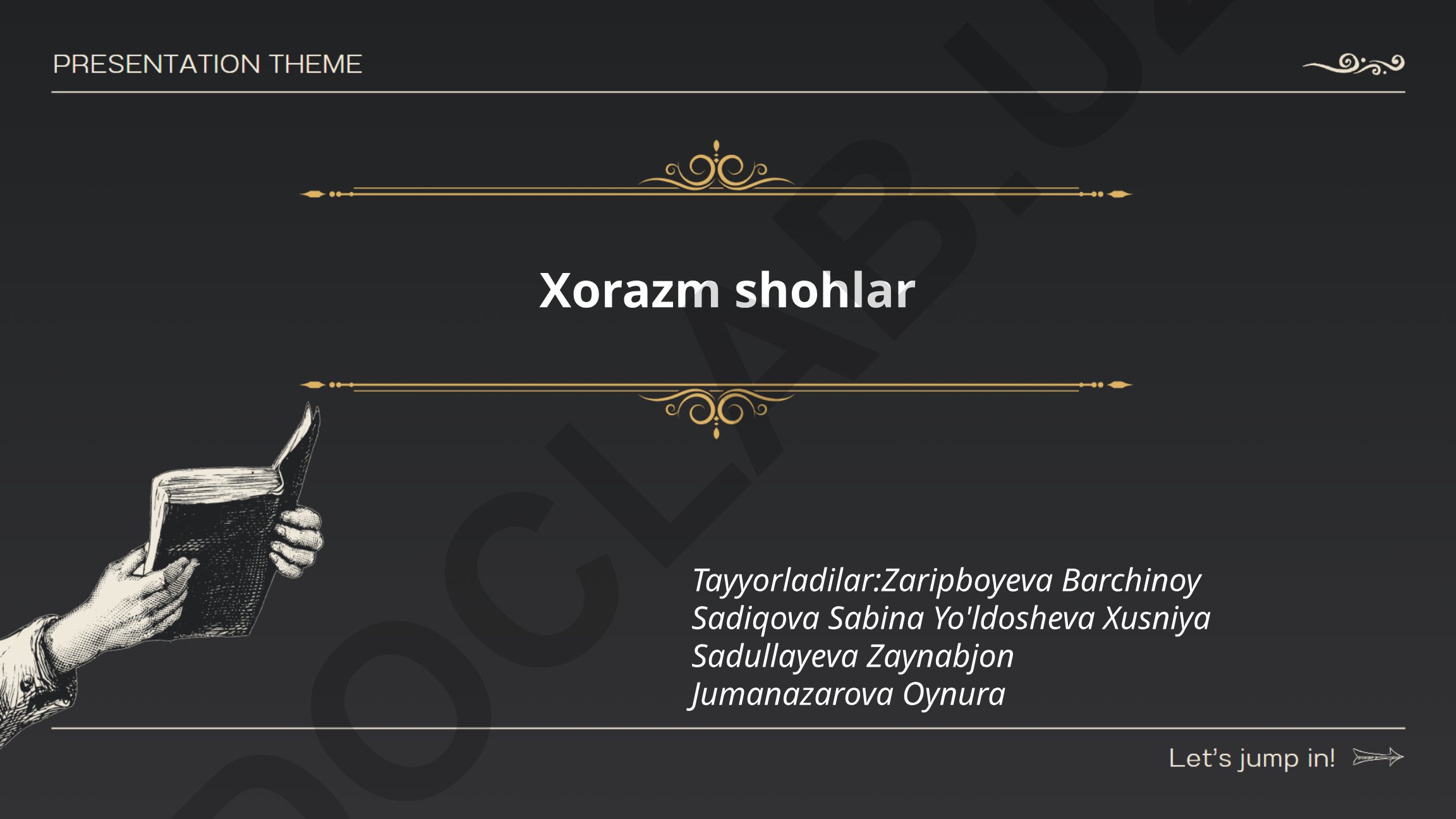 Xorazm shohlarining kelib chiqishi va hukmronligi
