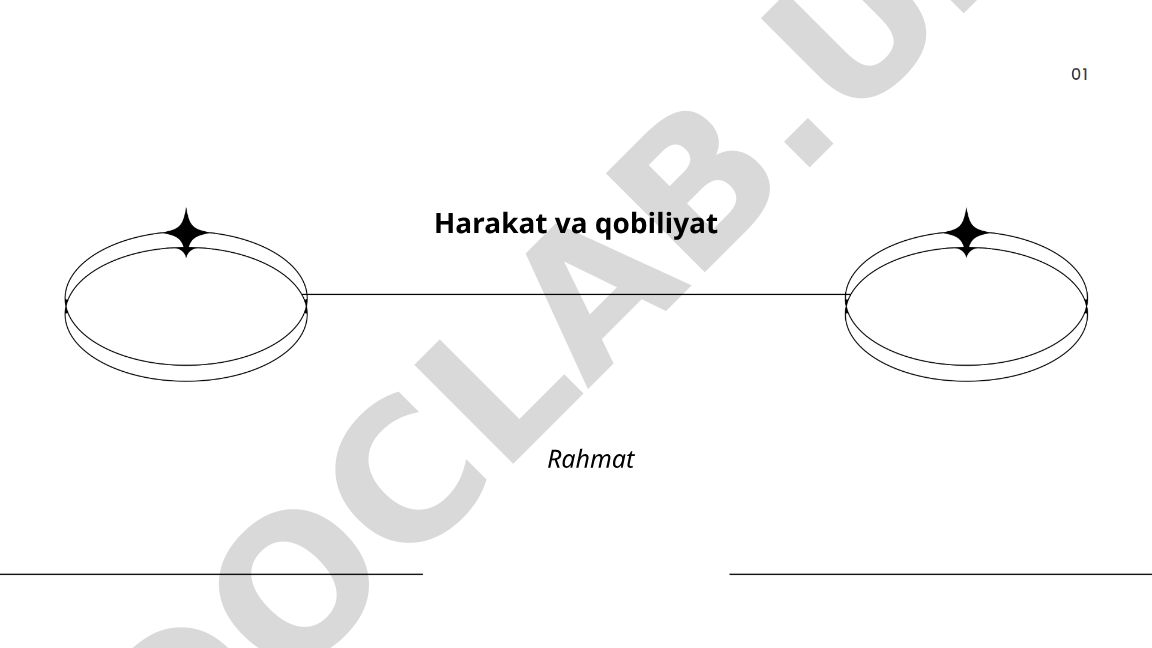 Harakat va qobiliyat tushunchasi va turlari