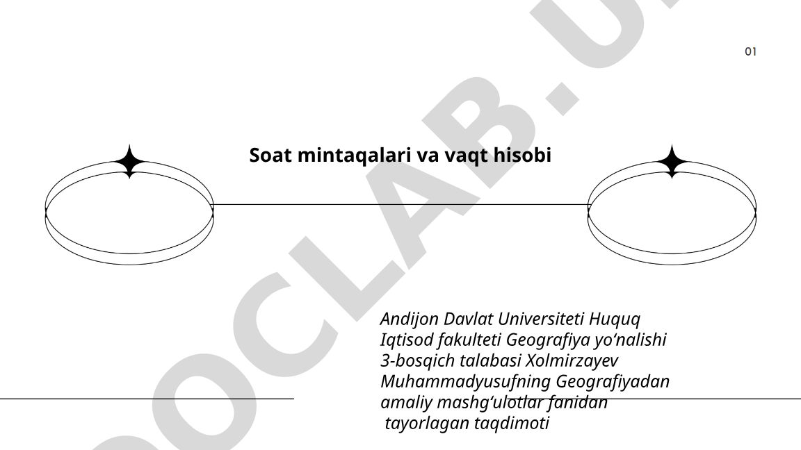 Soat mintaqalari va vaqt hisobi