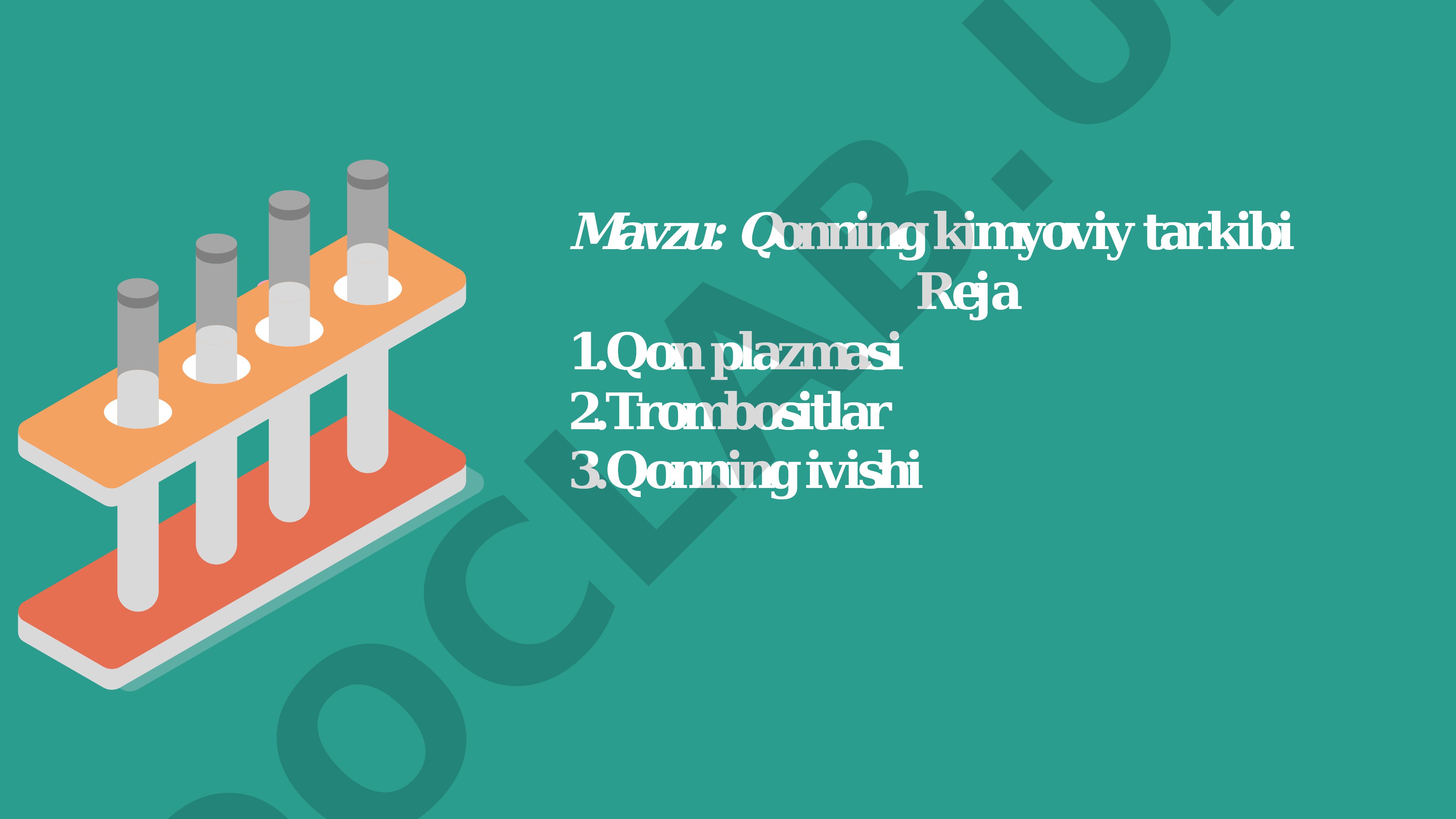 Qonning kimyoviy tarkibi