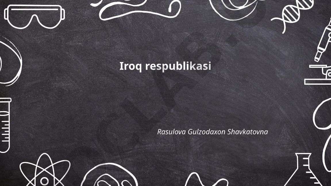 Iroq Respublikasi: geografik joylashuvi, tarixi va siyosiy tizimi