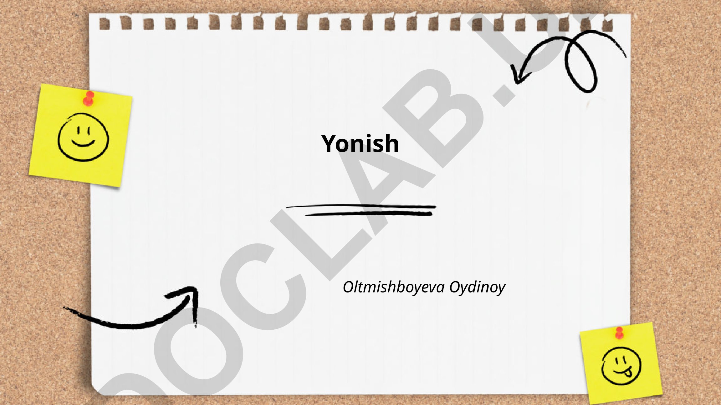 Yonish turlari va darajalari