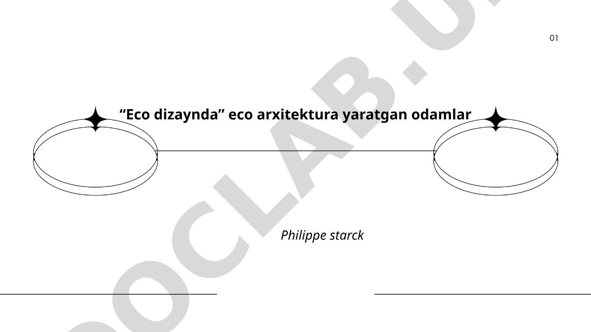Eko dizayn va ekologik arxitektura tamoyillari