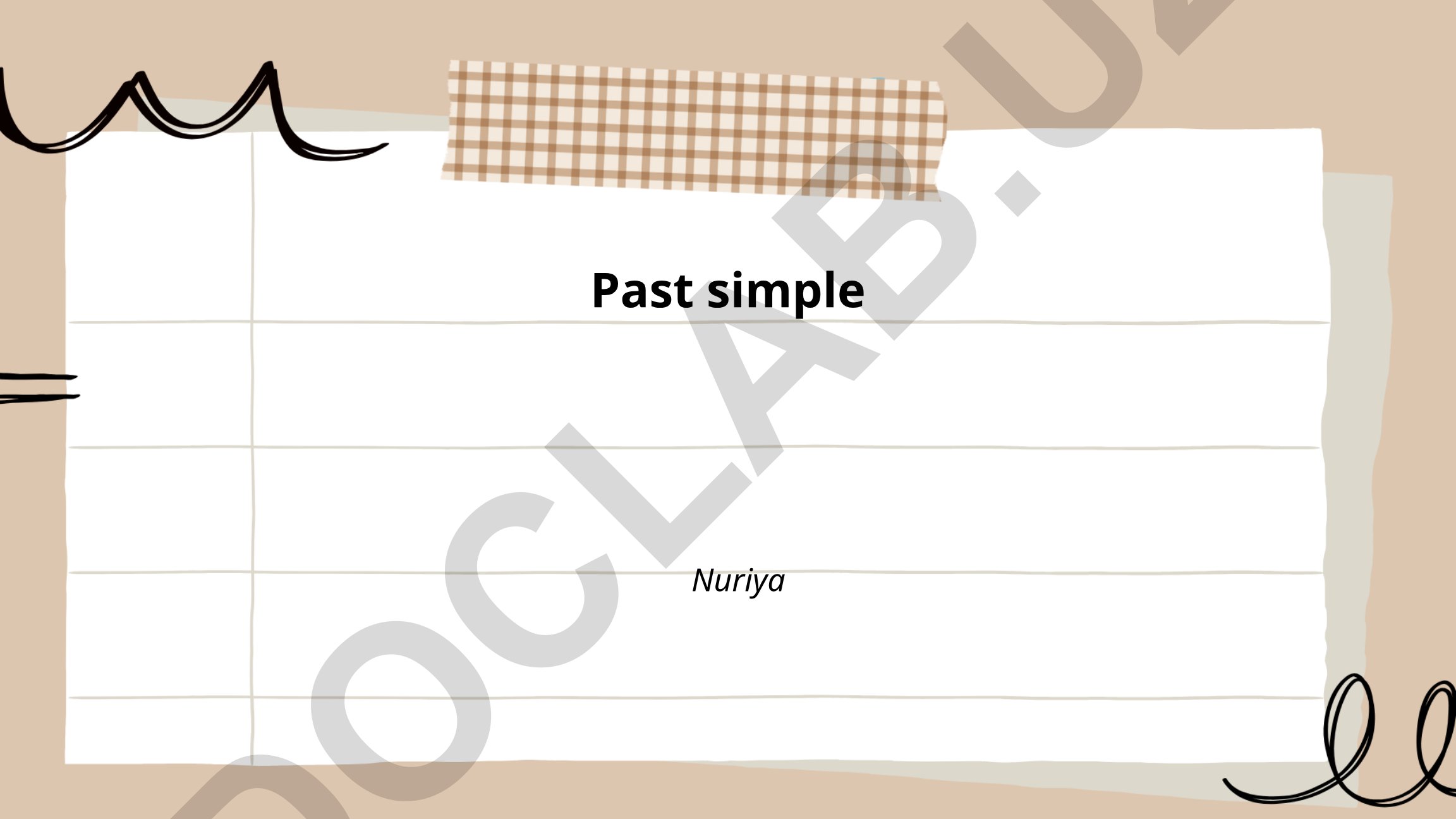Past simple regular verbs: forming, spelling, pronunciation