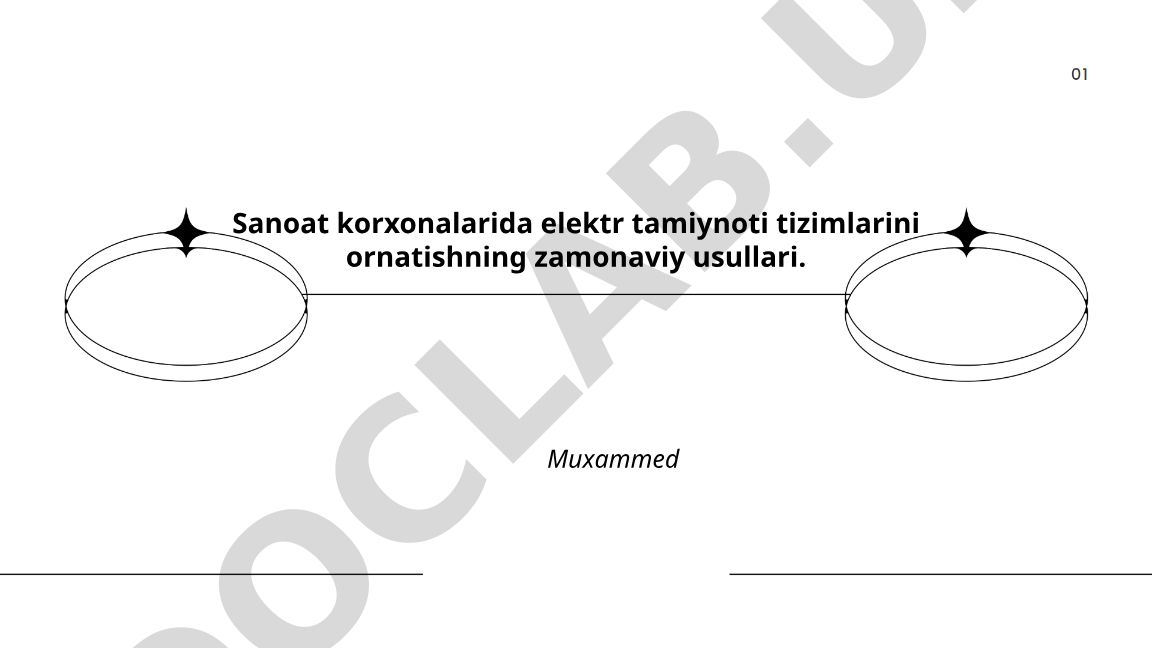 Sanoat korxonalarida elektr tamiynoti tizimlarini ornatishning zamonaviy usullari