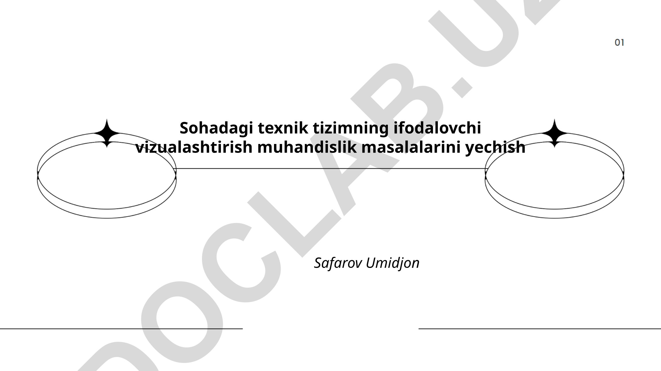 Sohadagi texnik tizimlarni modellashtirish va vizualashtirish