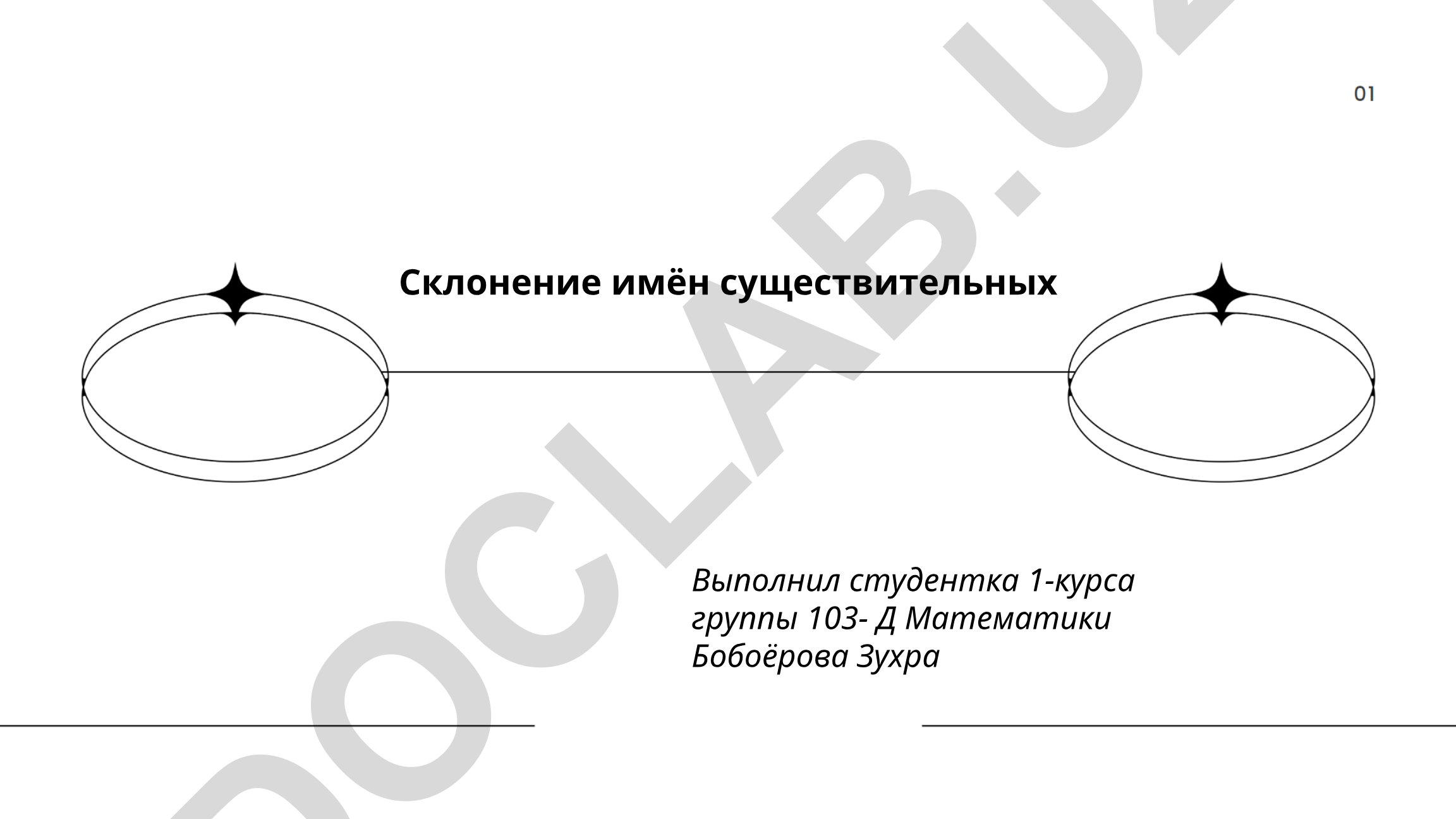 Склонение имён существительных в русском языке