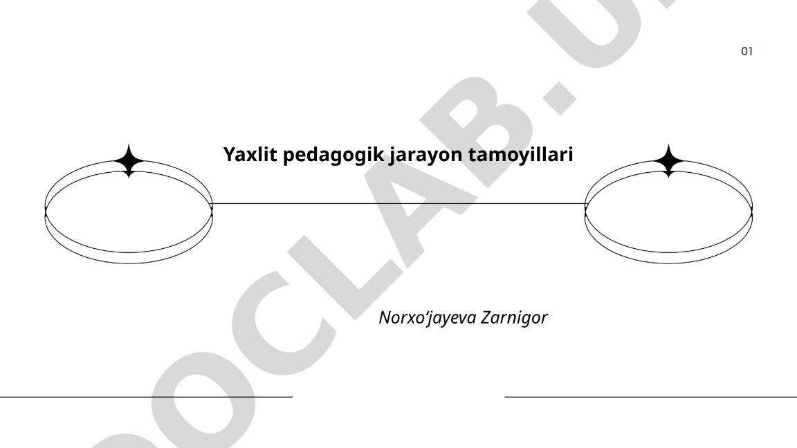 Yaxlit pedagogik jarayon tamoyillari